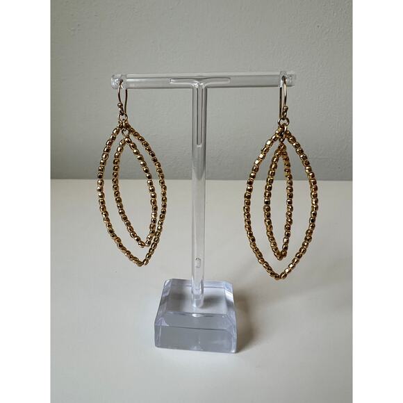 Bardot Stella & Dot Earrings Gold-tone 3 inches - Picture 2 of 2